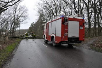 Sturm Friederike, Feuerwehreinsatz in Elbenau