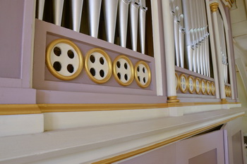 Detailansicht der Elbenauer Orgel