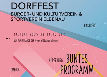 Flyer für das Dorffest