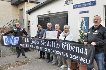 Übergabe des Spendenschecks für das Kinder- und Jugendhospiz Magdeburg