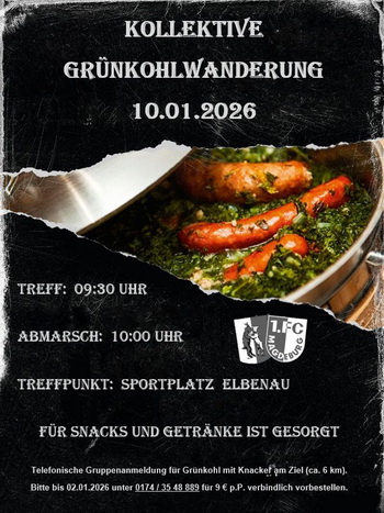 Flyer für die Grünkohlwanderung