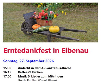 Flyer f&uuml;r das Erntedankfest