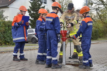 Setzen des Standrohrs