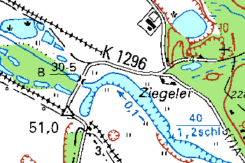 Karte der Haberlandbrücke